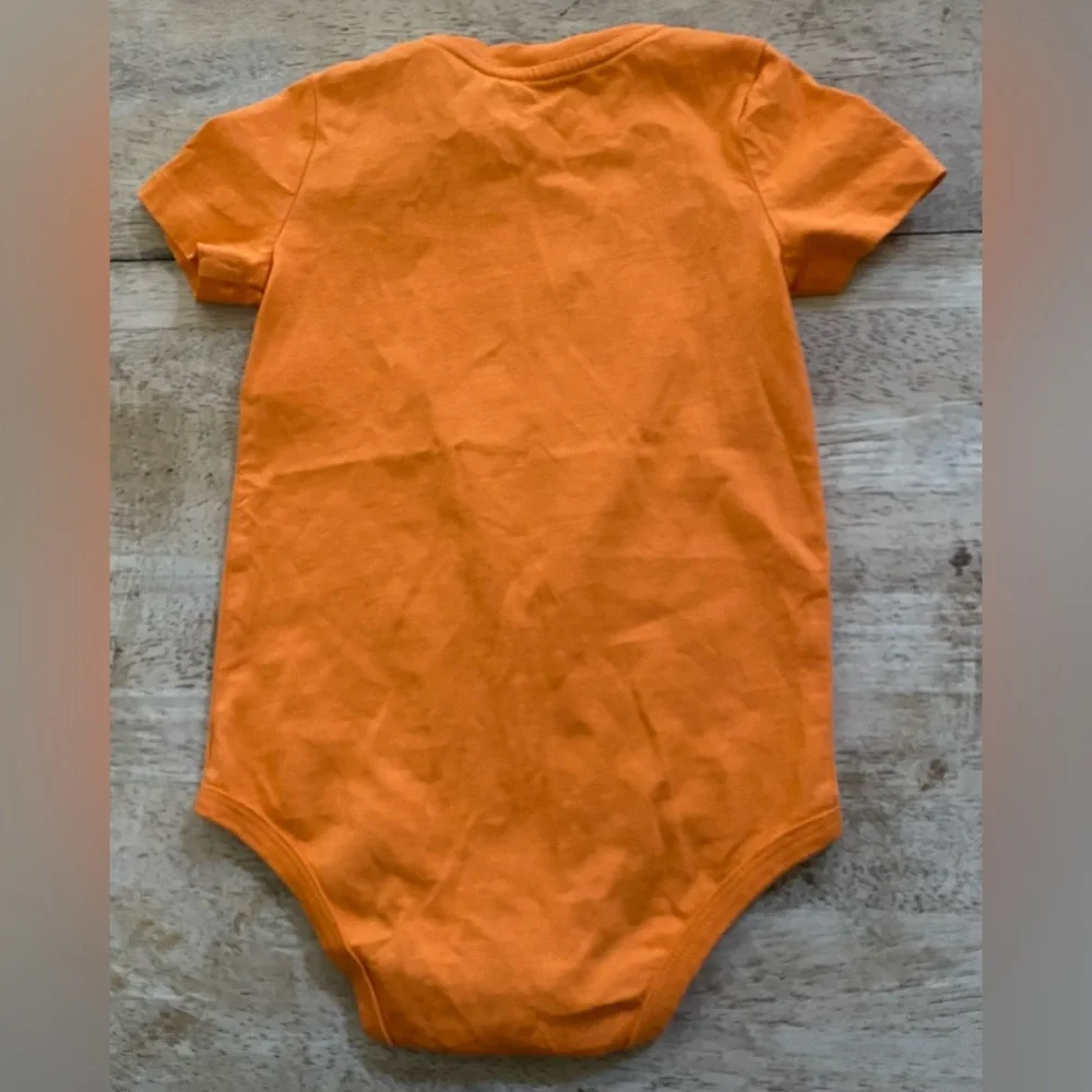 Ralph Lauren Toddler Sz 24m Lifeboat Orange Polo Bear‎ Cotton Jersey Bodysuit